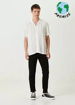 Базовые зауженные черные джинсовые брюки Academia