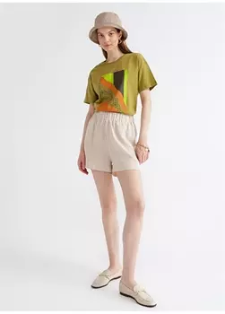 Базовые женские шорты с эластичной резинкой на талии Fabrika