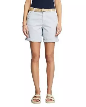 Базовые женские шорты в китайском стиле Esprit, светло-синий