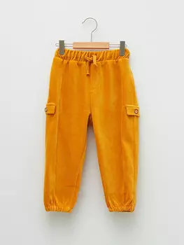 Базовый бархатный спортивный костюм для маленьких мальчиков с эластичной резинкой на талии LCW baby