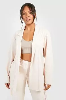 Базовый базовый пиджак из джерси свободного кроя Boohoo, серый