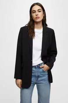 Базовый блейзер Pull&Bear, черный