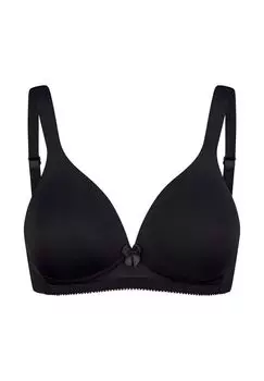 Базовый бюстгальтер без косточек с чашками NATURANA, черный
