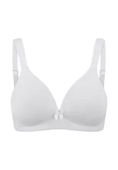 Базовый бюстгальтер без косточек с чашками NATURANA, белый