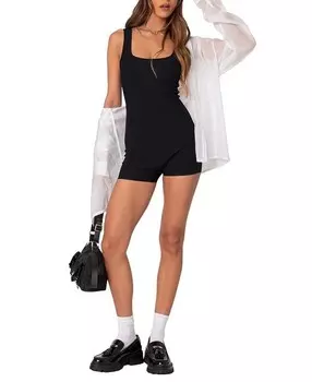 Базовый детский комбинезон Edikted в рубчик, черный