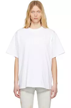 Базовый джерси-футболка Mm6 Maison Margiela, белый