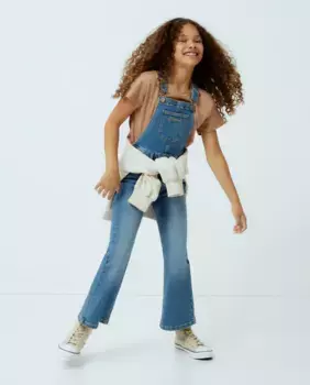 Базовый джинсовый комбинезон для девочки Kids El Corte Ingls, индиго