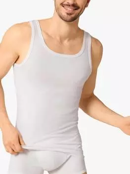 Базовый хлопчатобумажный жилет sloggi, белый