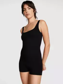 Базовый хлопковый комбинезон Pink, черный