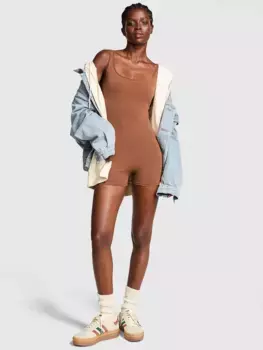 Базовый хлопковый комбинезон Pink, цвет Caramel