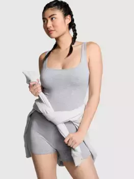 Базовый хлопковый комбинезон Pink, серый