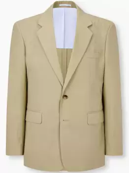 Базовый хлопковый однобортный пиджак Man On The Boon., нейтральный