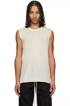 Базовый хлопковый топ-слэшер Hollywood Unstable Rick Owens, цвет milk