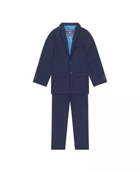 Базовый костюм-двойка из темно-синего твила для малышей и мальчиков Andy & Evan
