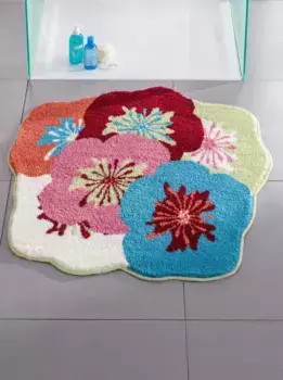 Базовый коврик для ванной Grund Форма цветка (50х50 см), цвет ecru-bunt