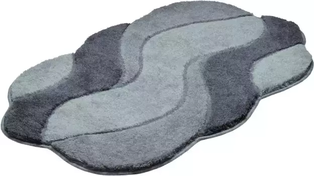 Базовый коврик для ванной Grund круглый (50х55 см), серый