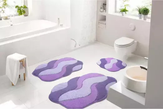 Базовый коврик для ванной Grund круглый (50х55 см), цвет flieder