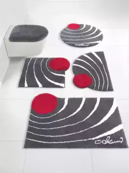 Базовый коврик для ванной Grund квадрат (60х60 см), цвет anthrazit-rot