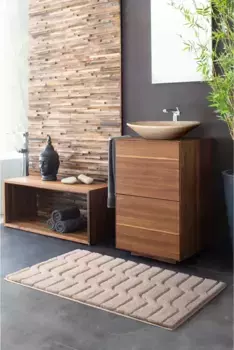 Базовый коврик для ванной Grund квадрат (60х60 см), цвет natur