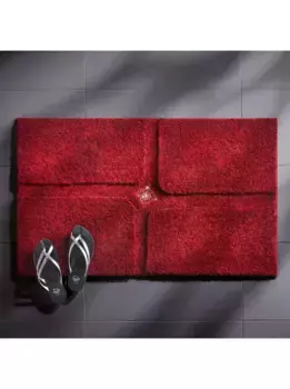 Базовый коврик для ванной Grund прямоугольный (60х100 см), цвет bordeau