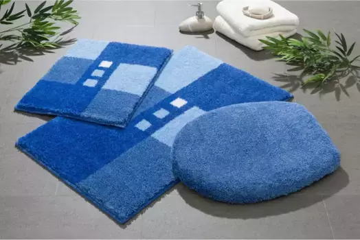 Базовый коврик для ванной Grund прямоугольный (65х115 см), синий