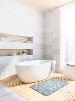 Базовый коврик для ванной Grund прямоугольный (50х80 см), серый