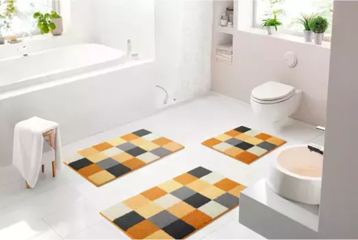 Базовый коврик для ванной Grund прямоугольный (70х120 см), цвет gelb