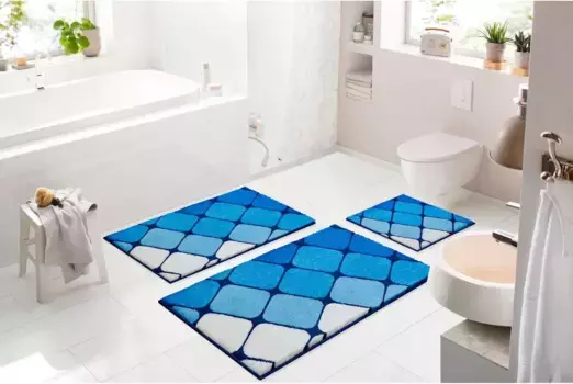 Базовый коврик для ванной Grund прямоугольный (60х100 см), синий