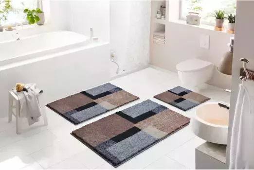 Базовый коврик для ванной Grund прямоугольный (60х100 см), серо-коричневый