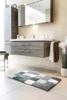 Базовый коврик для ванной Grund прямоугольный (50х60 см), серо-коричневый