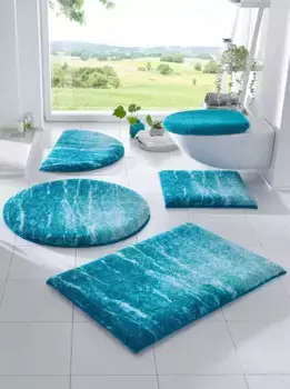 Базовый коврик для ванной Grund прямоугольный (60х90 см), цвет petrol