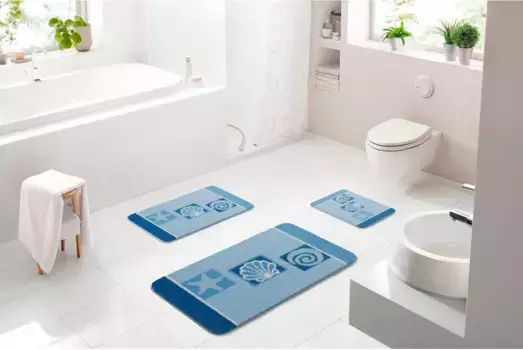 Базовый коврик для ванной Grund прямоугольный (40х50 см), синий