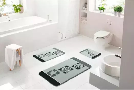 Базовый коврик для ванной Grund прямоугольный (65х115 см), серый