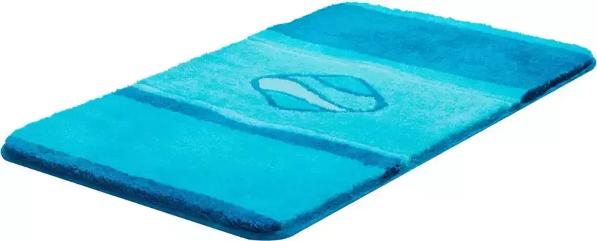 Базовый коврик для ванной Grund Шаблон унитаза с вырезом (50х55 см), бирюзовый