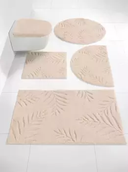 Базовый коврик для ванной Grund Шаблон унитаза без выреза (45х50 см), Крышка крышки унитаза (47х50 см), цвет ecru