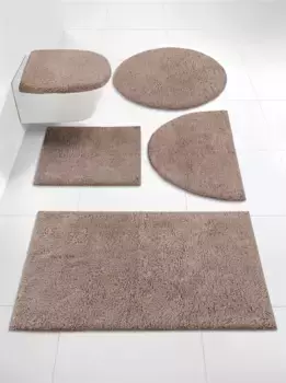 Базовый коврик для ванной Grund Туалетный набор 2 шт. без выреза, серо-коричневый