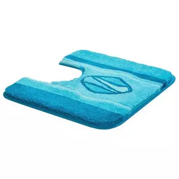 Базовый коврик для ванной JEWEL - 100% полиакрил ULTRASOFT, цвет: бирюзовый, размер: 55х50 см A GRUND, синий