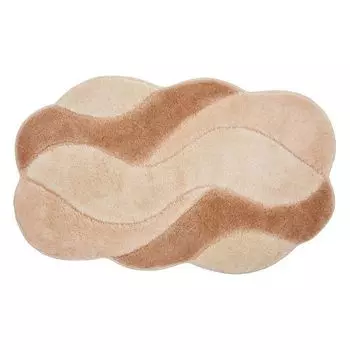 Базовый коврик для ванной КАРМЕН - 100% полиакрил УЛЬТРАСОФТ, цвет: бежевый, размер: 80х140 см GRUND