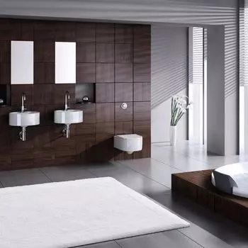 Базовый коврик для ванной LUXOR - 100% хлопок, цвет: белый, размер: 70х120 см GRUND