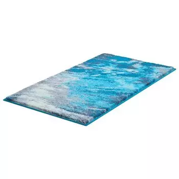 Базовый коврик для ванной МАГМА - 100% полиакрил, цвет: бирюзовый, размер: 70х120 см GRUND, синий