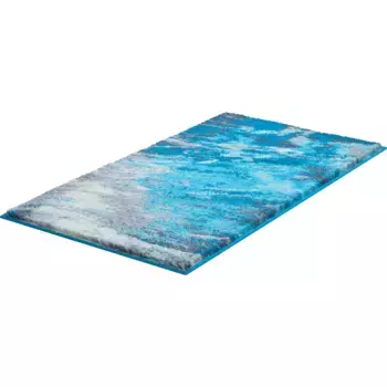 Базовый коврик для ванной «Магма», высота 20 мм, нескользящее покрытие, подходит для пола с подогревом, коврик для ванной в абстрактном дизайне Grund, цвет trkis