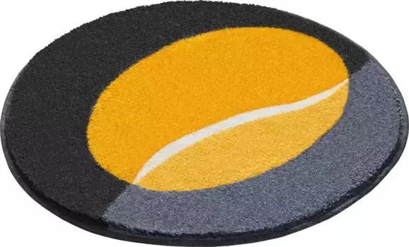 Базовый коврик для ванной "Moonset", высота 20 мм, нескользящее покрытие, быстросохнущий, подходит для пола с подогревом, специальной формы, производство Европа Grund прямоугольный (55х50 см), цвет gelb