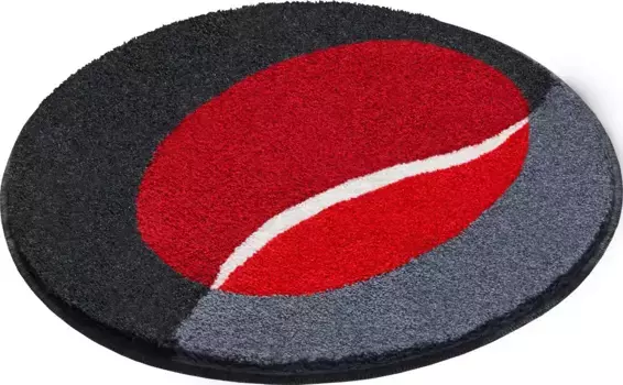 Базовый коврик для ванной "Moonset", высота 20 мм, нескользящее покрытие, быстросохнущий, подходит для пола с подогревом, специальной формы, производство Европа Grund прямоугольный (60х100 см), красный