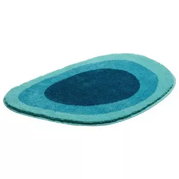 Базовый коврик для ванной ОЗЕРО - 100% полиакрил EXTRASOFT, цвет: бирюзовый, размер: 70х105 см GRUND, синий