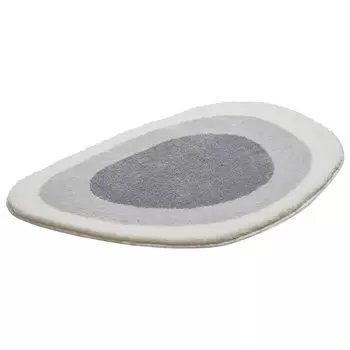 Базовый коврик для ванной ОЗЕРО - 100% полиакрил EXTRASOFT, цвет: серебристо-серый, размер: 50х75 см GRUND, серебро