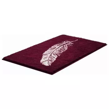 Базовый коврик для ванной PIUME - 100% полиакрил SUPERSOFT, цвет: рубиновый, размер: 60х100 см GRUND