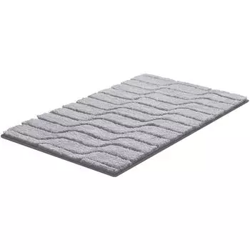 Базовый коврик для ванной VOGUE - 100% хлопок, цвет: серый, размер: 60х100 см GRUND