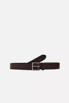 Базовый кожаный ремень ZARA, коричневый