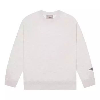 Базовый круглый вырез Fear of God Essentials, цвет Heather Grey