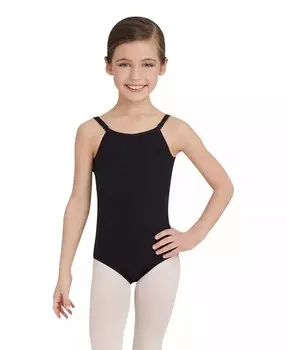 Базовый купальник для девочек Team Basics с регулируемыми бретелями Capezio, черный